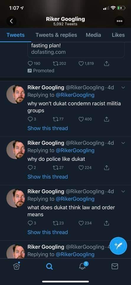 The meme is a screenshot of a Twitter thread where someone named "Riker" (not "Riker" but "Riker" is not the name of the person in the original post) is responding to a tweet about a joke about a "Duck, Duck, Goose" game, but instead of "Duck, Duck, Goose" it says "Duck, Duck, Liar". The text of the tweet is "Duck, Duck, Liar".